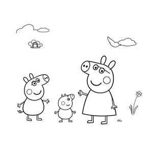 Libro de Colorear Las Aventuras de Peppa