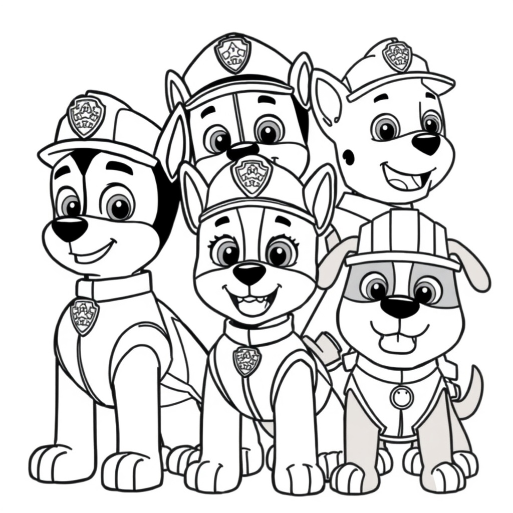 Libro para Colorear: Patrulla Canina en Acción