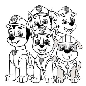 Libro para Colorear: Patrulla Canina en Acción