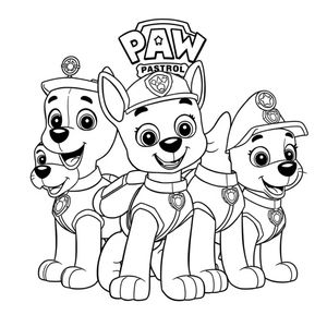 Libro para Colorear de Patrulla de Cachorros