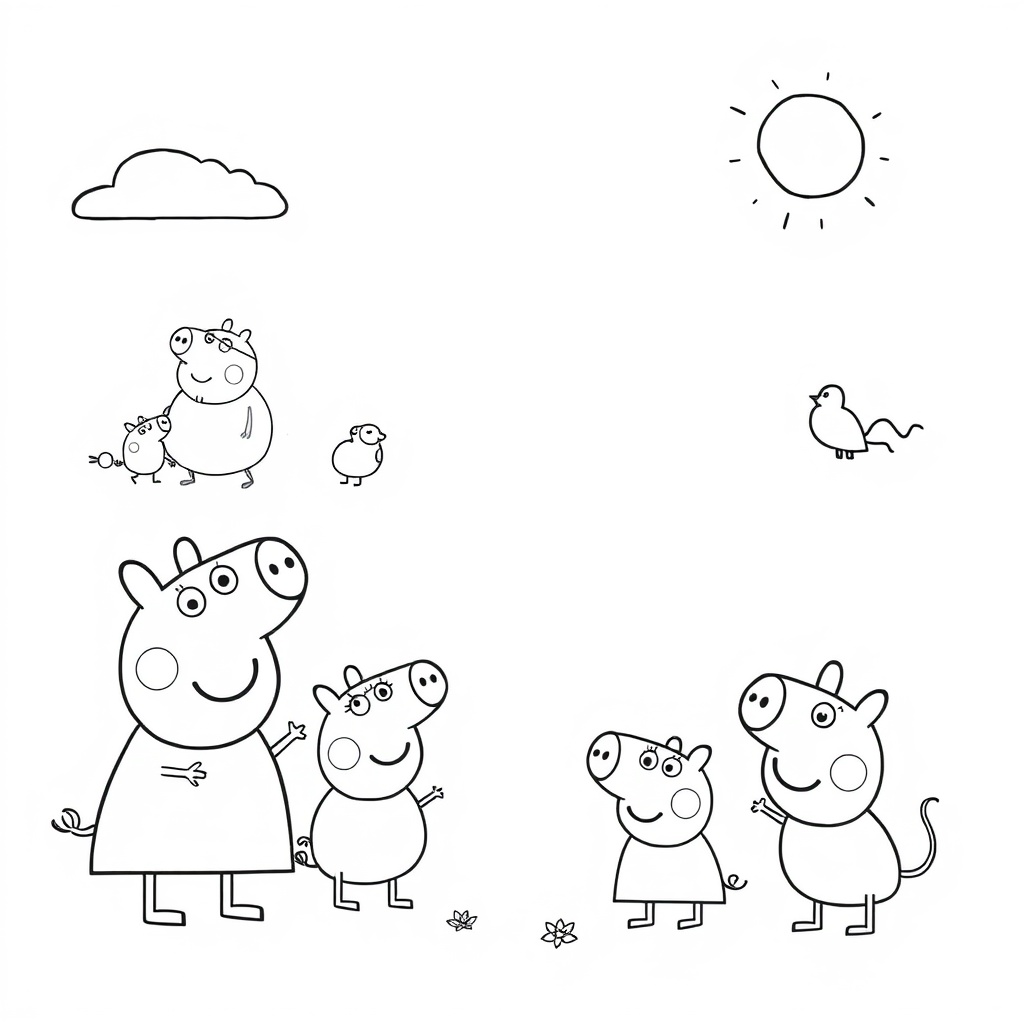 Libro para Colorear de Peppa Pig