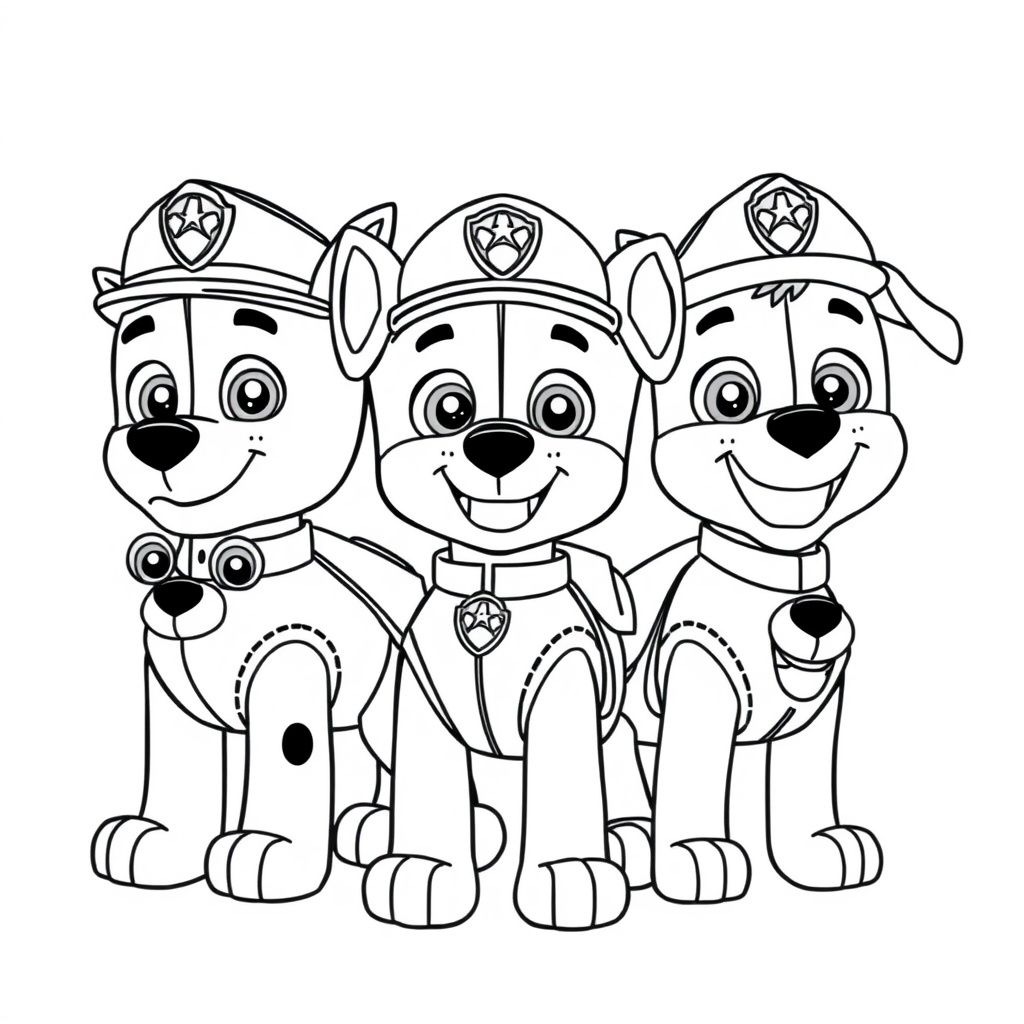 Kolorowanka Psi Patrol