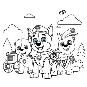 Libro para colorear: Patrulla de Cachorros