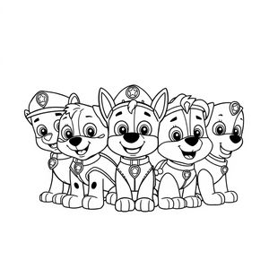 Libro para Colorear Patrulla de Cachorros