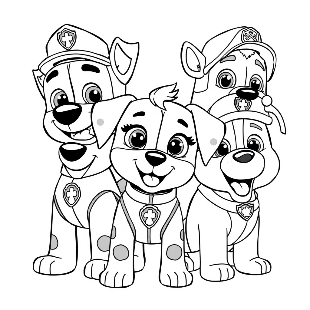 Libro para Colorear de Patrulla de Cachorros
