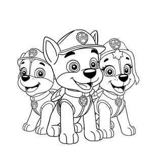 Patrulla de Cachorros - Misiones para Colorear