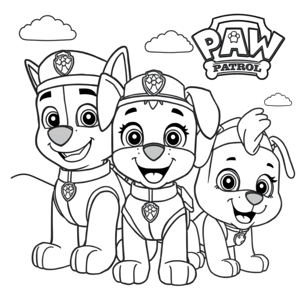 Libro para Colorear: Patrulla de Cachorros