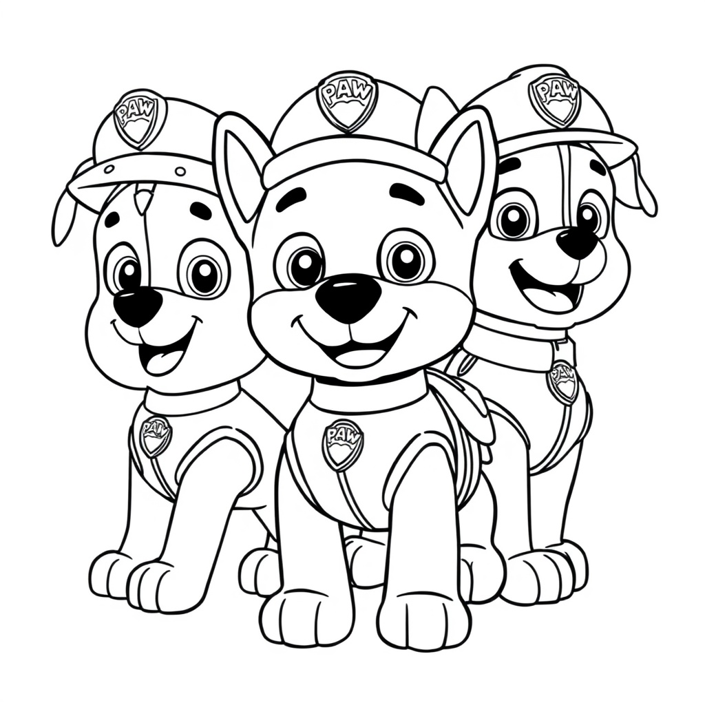 Libro de Colorear Patrulla Canina