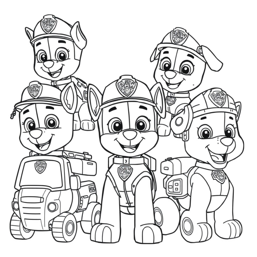 Libro para Colorear de la Patrulla Canina