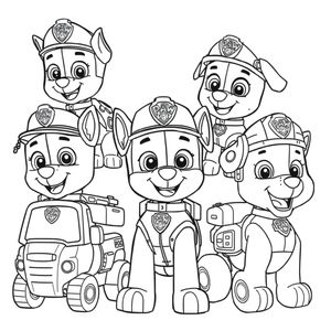 Libro para Colorear de la Patrulla Canina