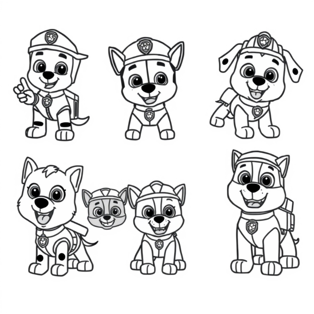 Libro para Colorear Patrulla Canina