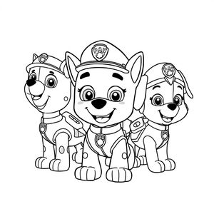 Libro para Colorear de Patrulla de Cachorros