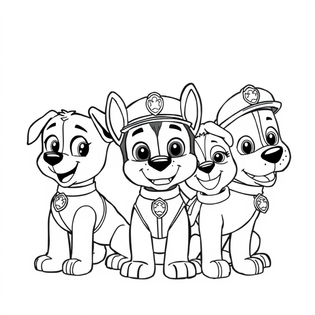 Libro para Colorear de Patrulla de Cachorros