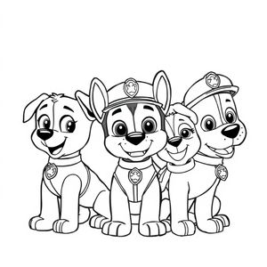 Libro para Colorear de Patrulla de Cachorros