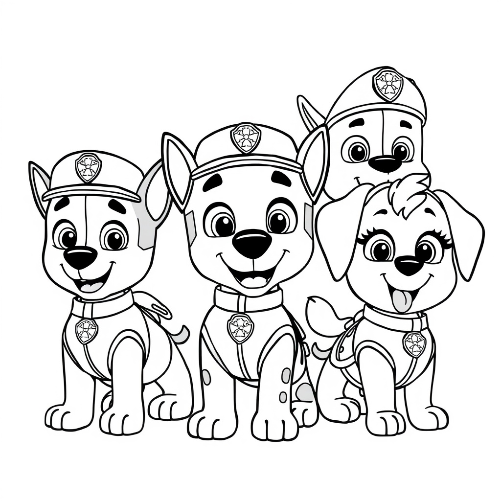 Libro para Colorear de Patrulla de Cachorros