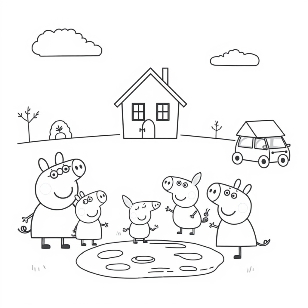 Peppa Pig Libro para Colorear