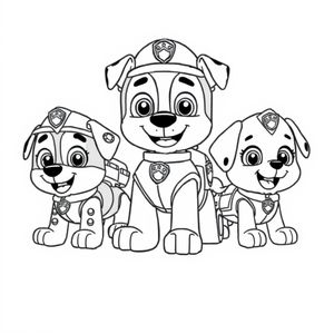 Libro para colorear de PAW Patrol