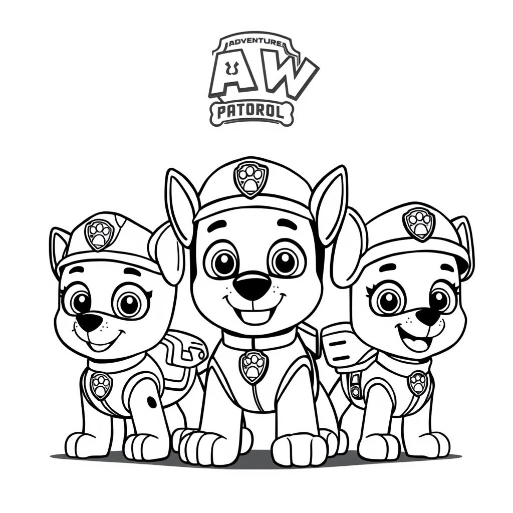 Libro para Colorear de la Patrulla Canina