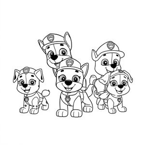 Libro para colorear de la Patrulla Canina