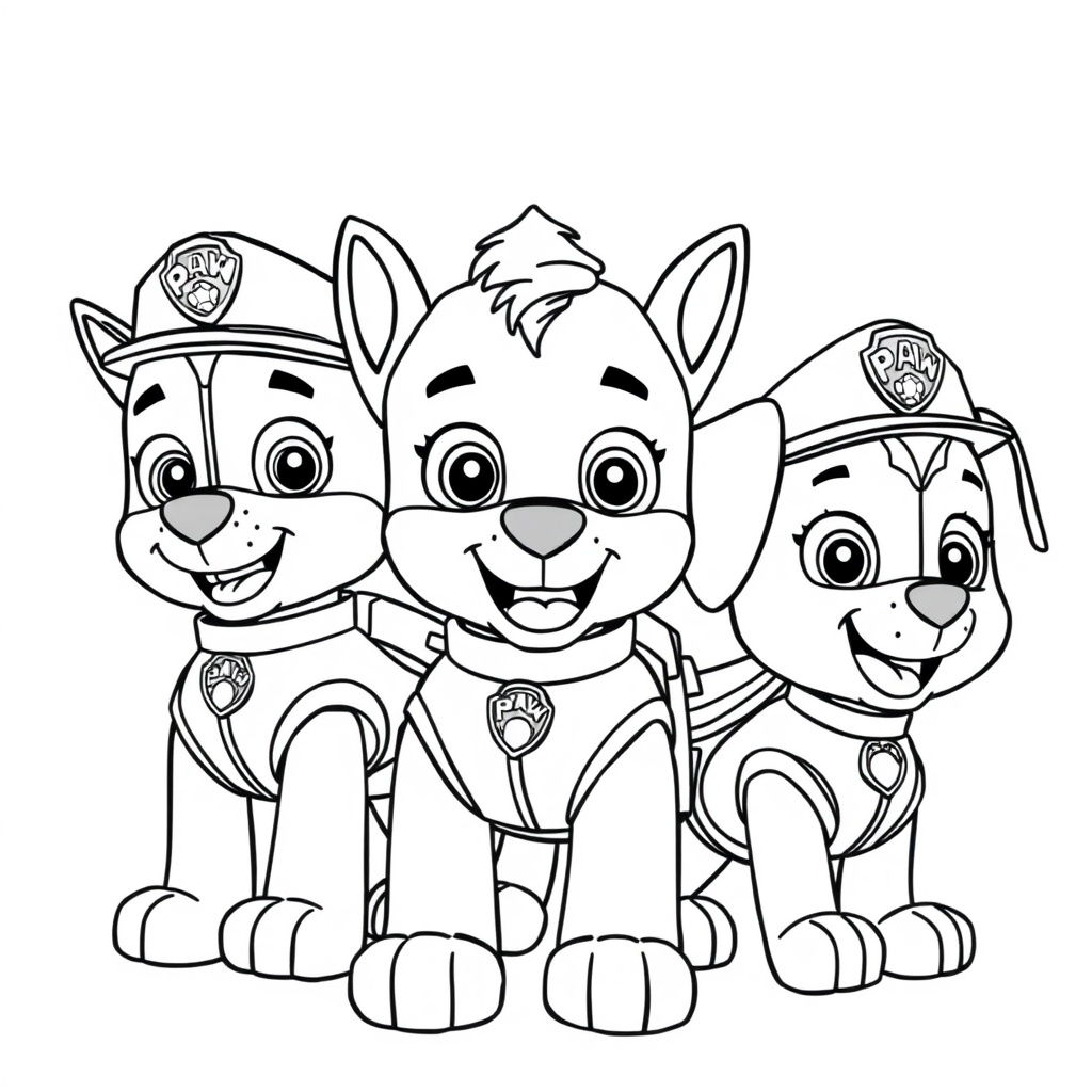 Libro para Colorear: Patrulla de Cachorros