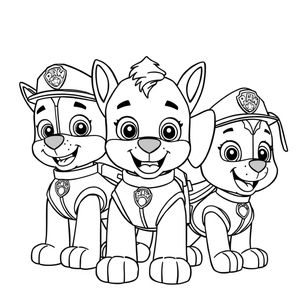Libro para Colorear: Patrulla de Cachorros