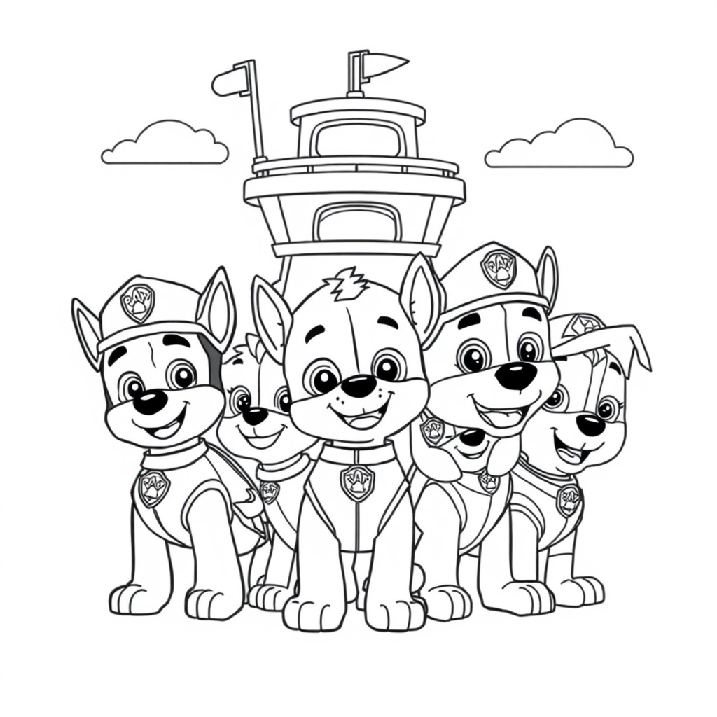 Libro de Colorear de La Patrulla Canina