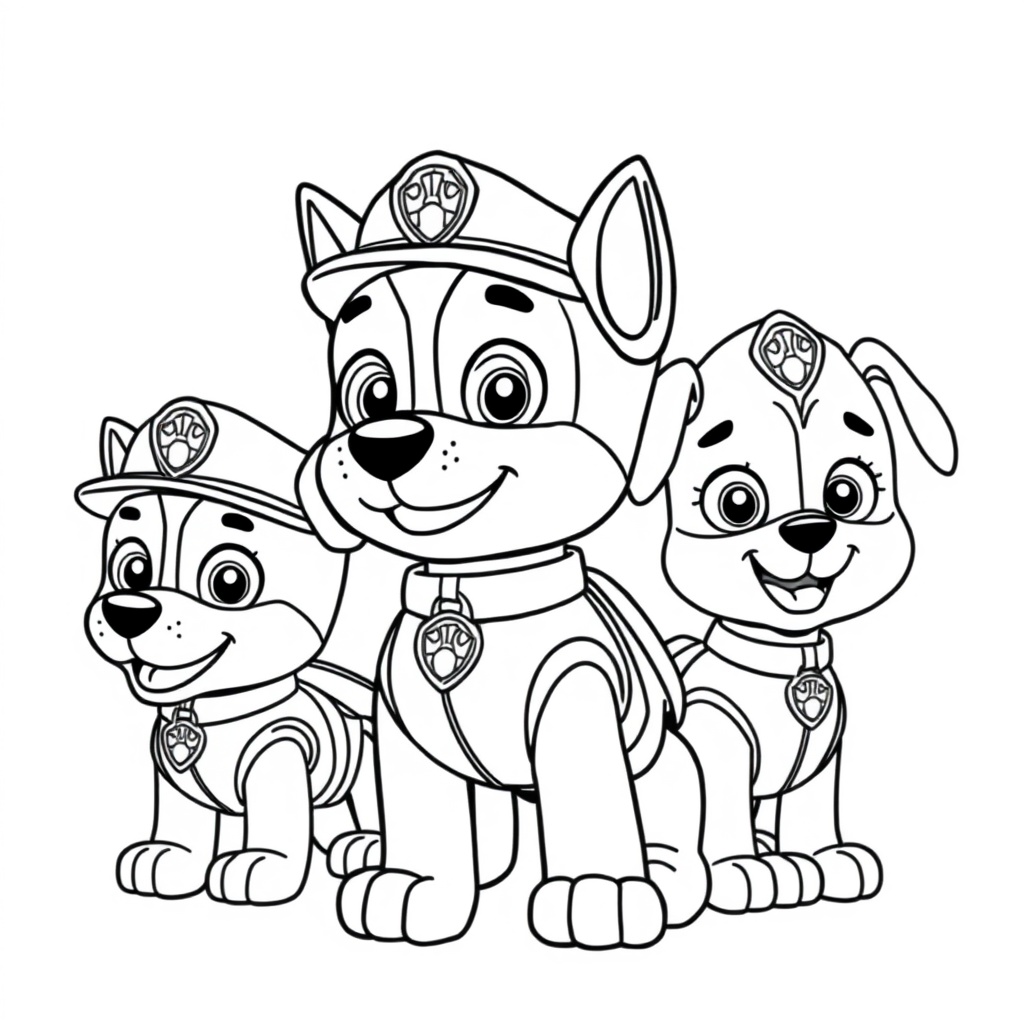 Libro para colorear: Patrulla de Cachorros