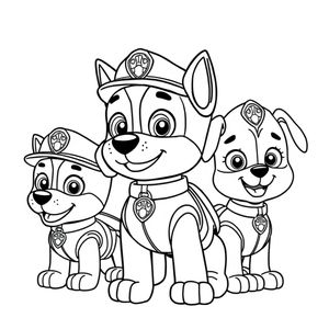 Libro para colorear: Patrulla de Cachorros