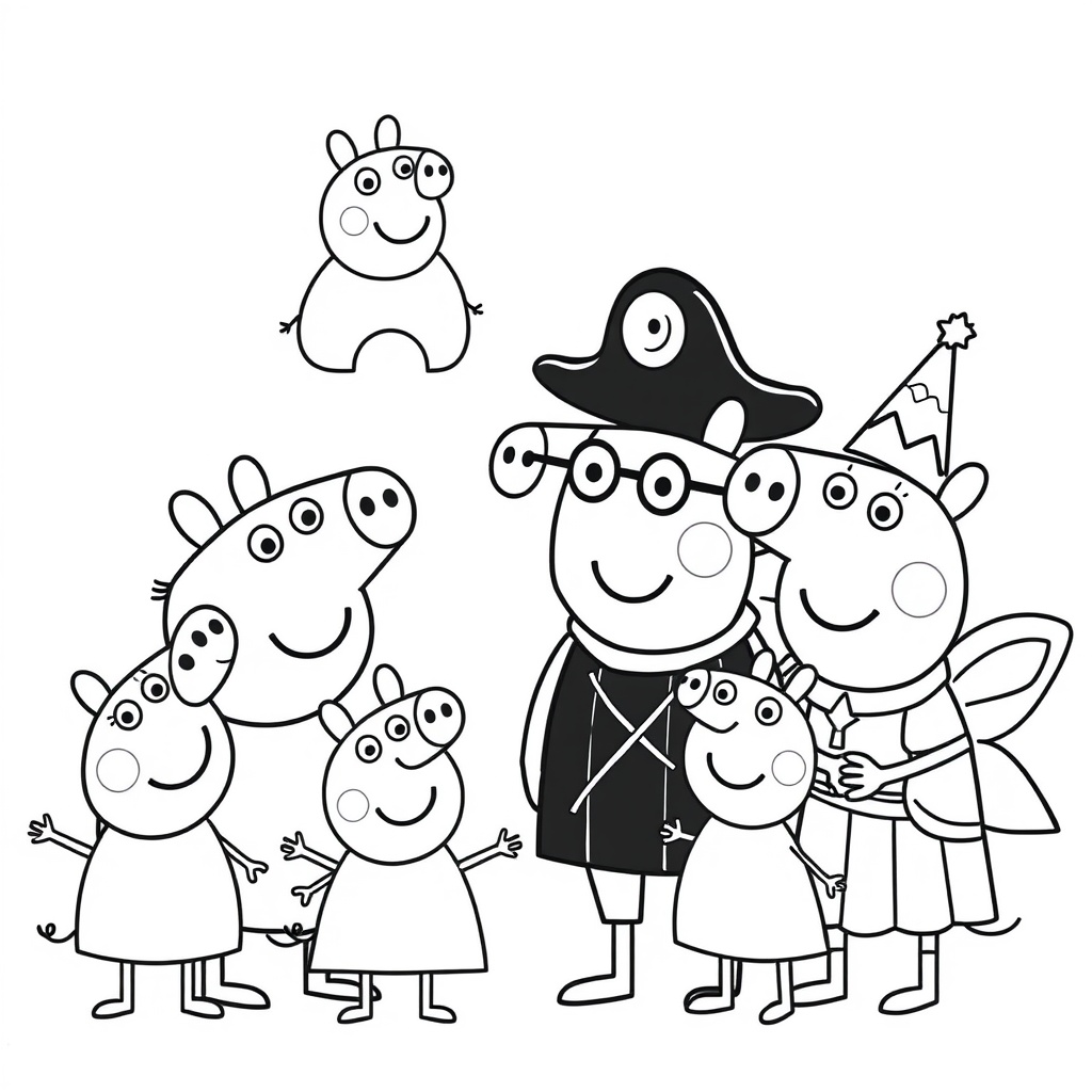 Kolorowanka Świnka Peppa