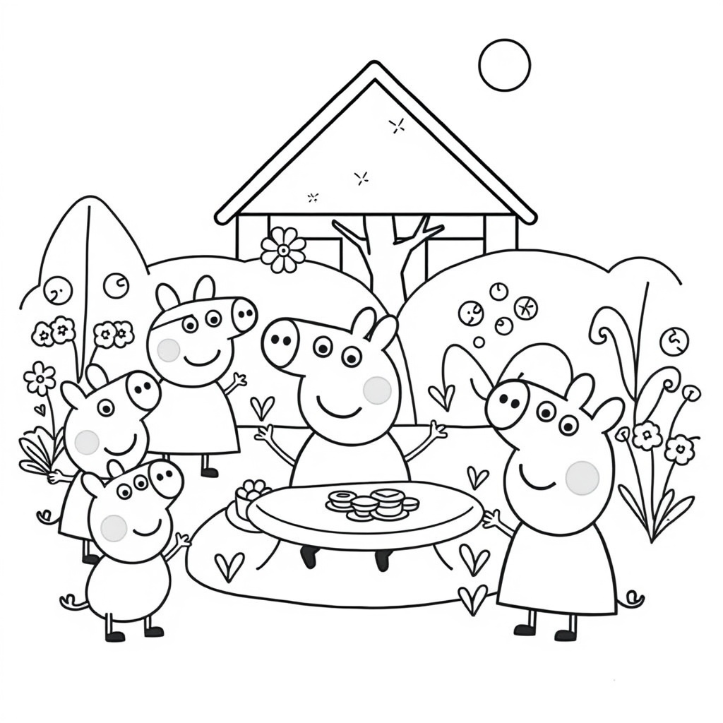 Libro para Colorear de Peppa Pig: Mundo de la Amistad