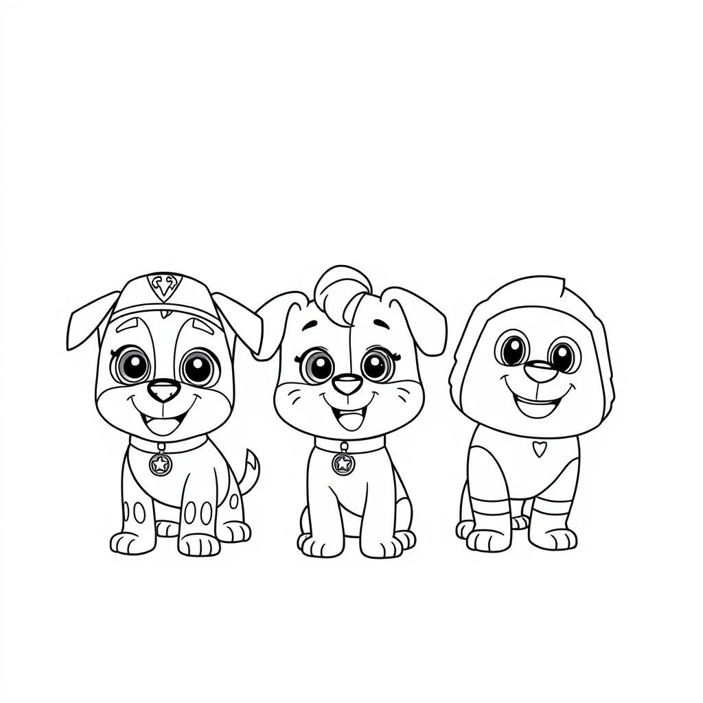 Libro para colorear de Patrulla de Cachorros