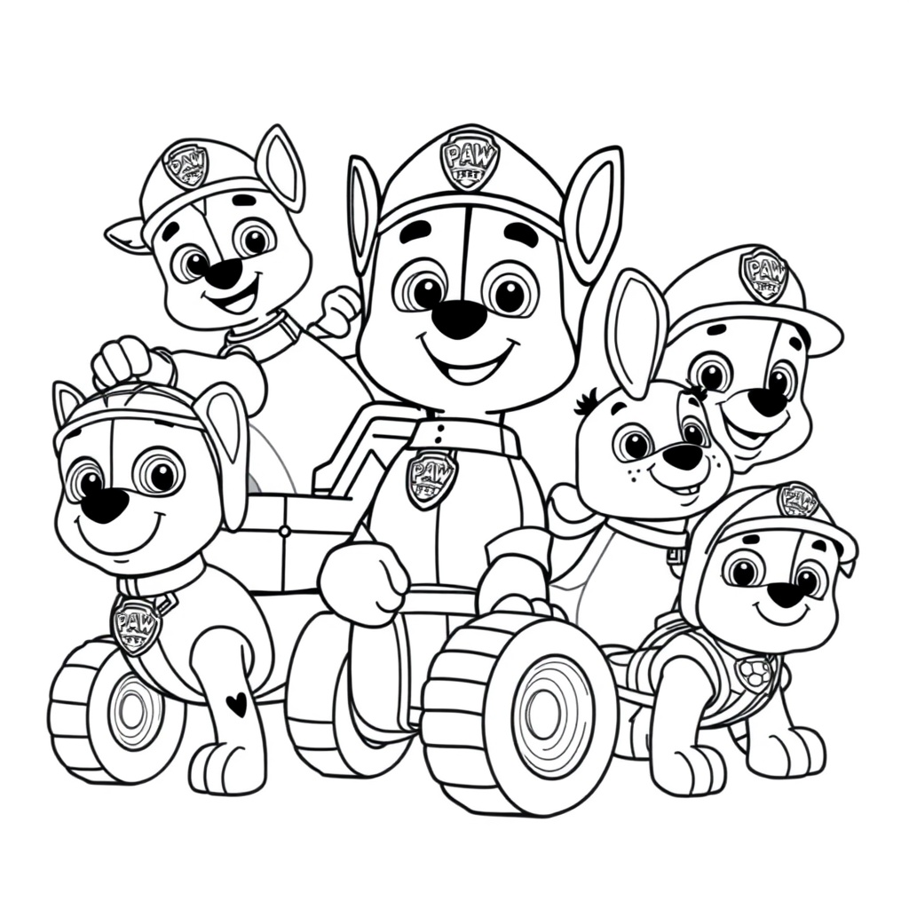 Libro para Colorear: Patrulla Canina