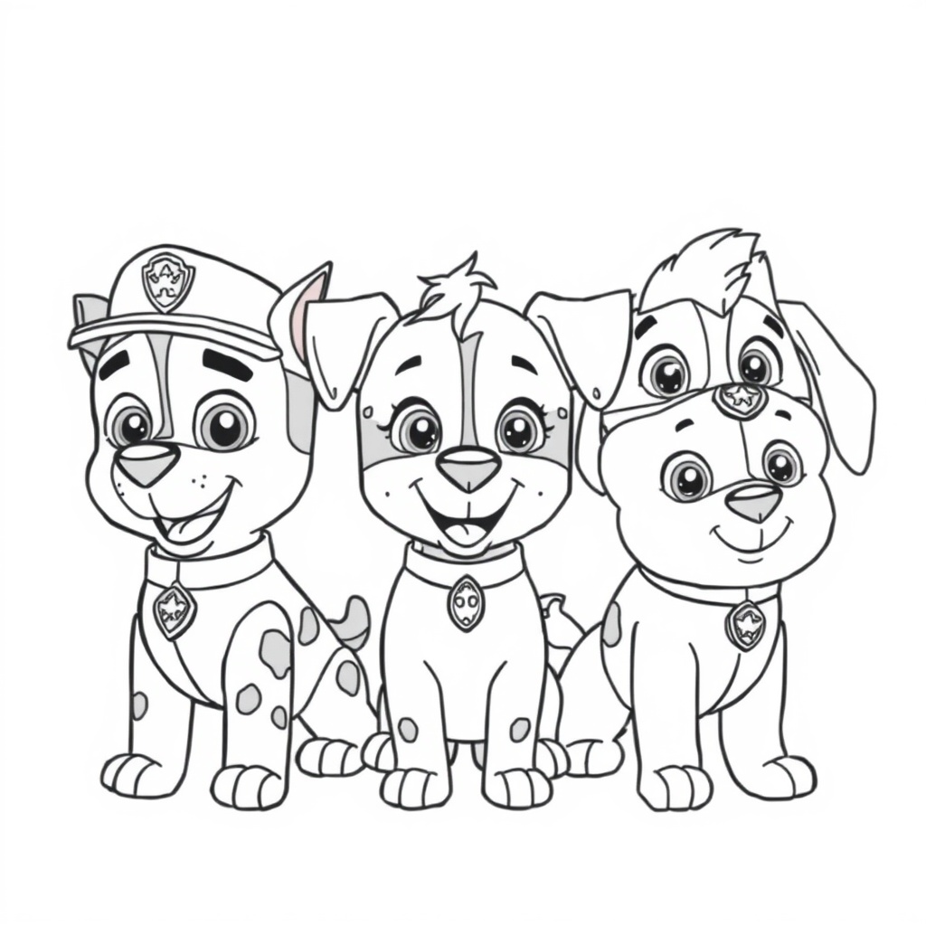 Psi Patrol: Bohaterskie Misje Kolorowanki