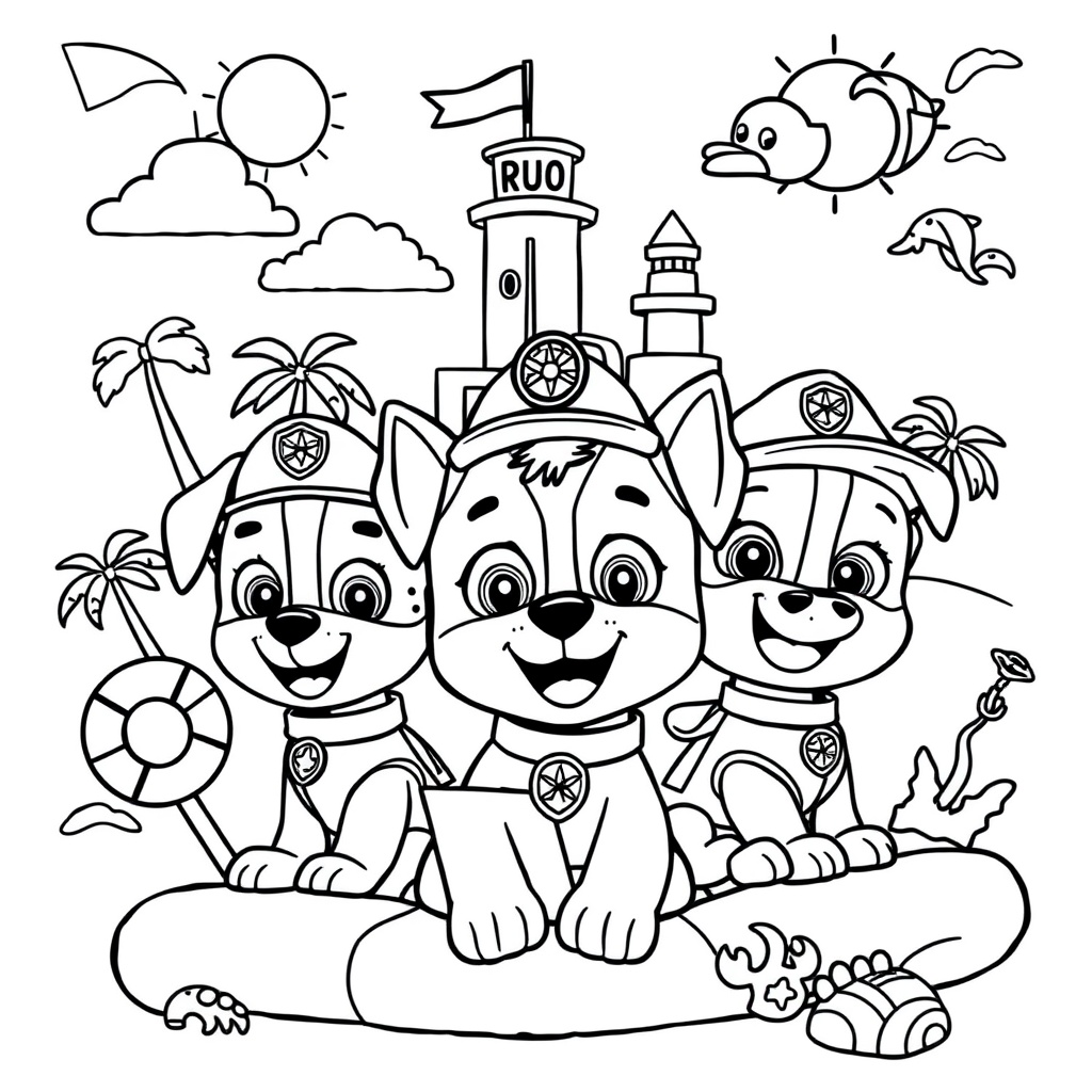 Coloreando con la Patrulla Canina