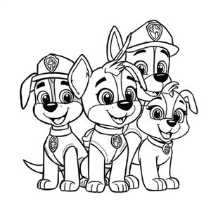 Libro para Colorear de Patrulla Canina