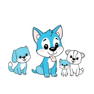 Página para colorear de Bluey