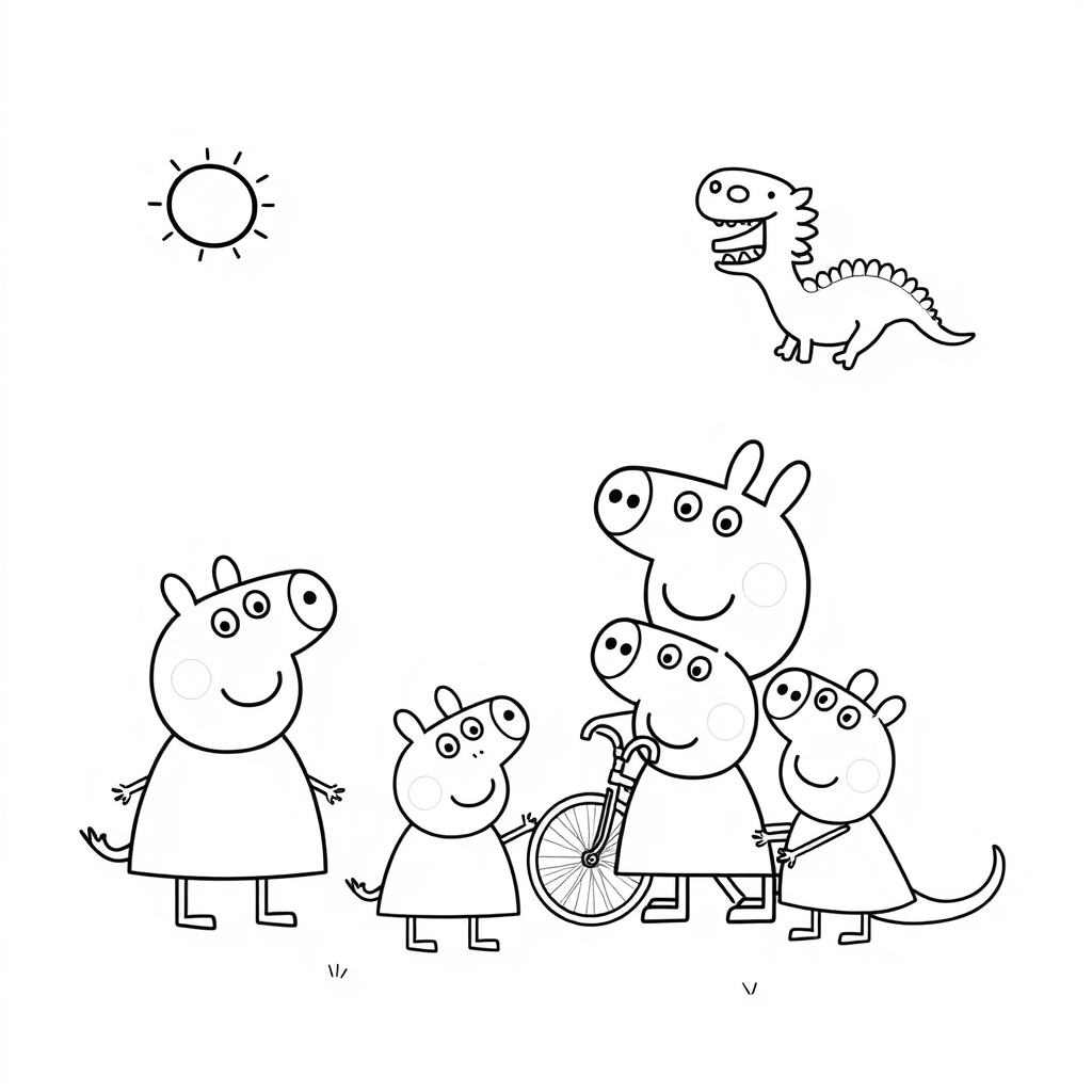 Kolorowanka Peppa Pig