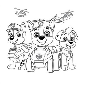 Libro para Colorear de Patrulla de Cachorros