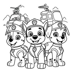 Libro para Colorear: Patrulla Canina