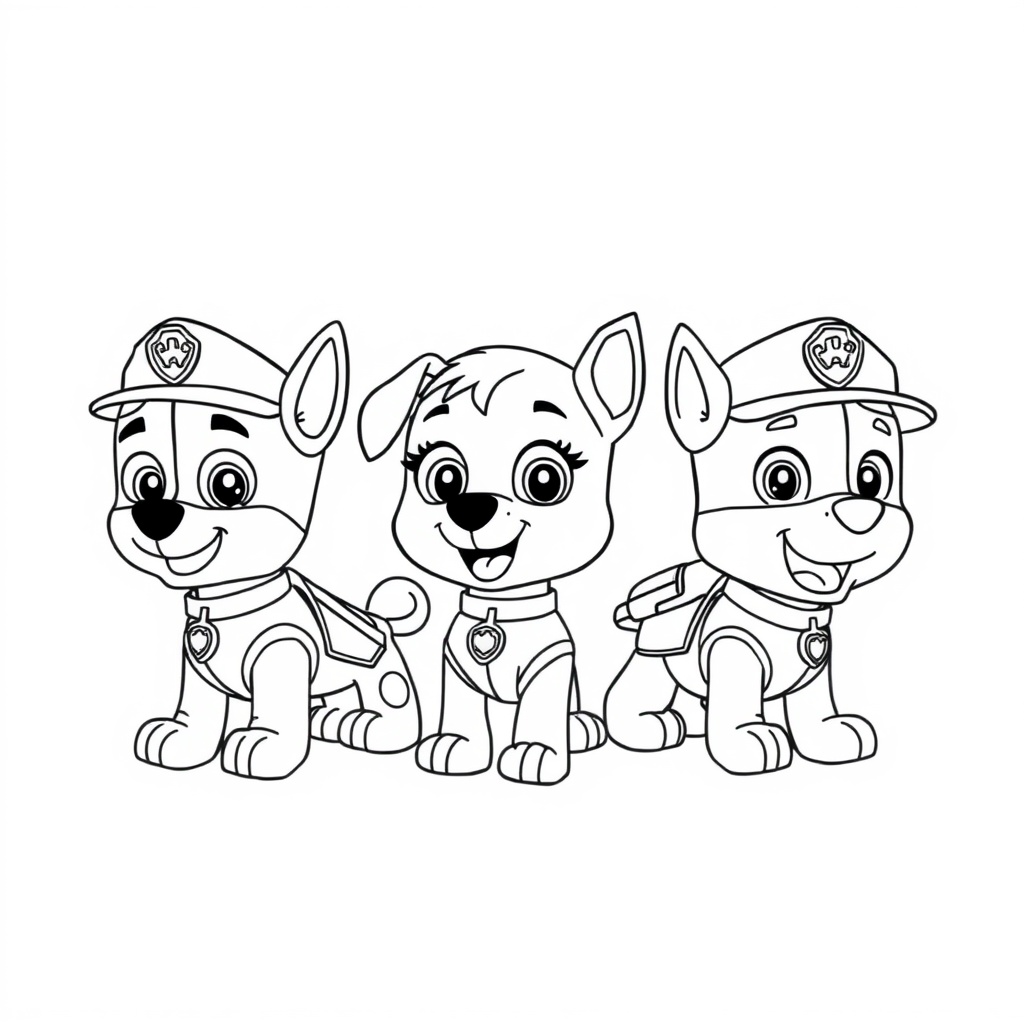 Psi Patrol: Kolorowanki z bohaterami w akcji