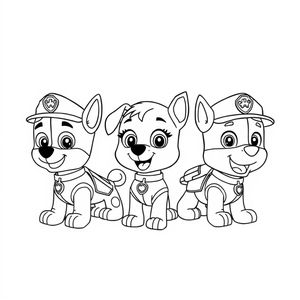 Psi Patrol: Kolorowanki z bohaterami w akcji