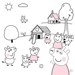 Libro de Colorear de Peppa Pig