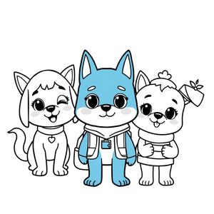 Libro para Colorear Bluey y Amigos