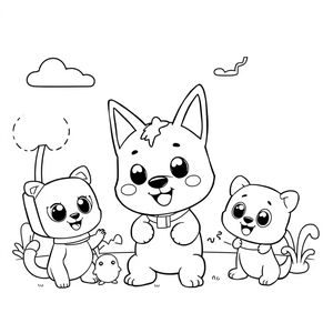 Libro para Colorear de Bluey