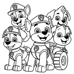 Libro para Colorear de Patrulla de Cachorros