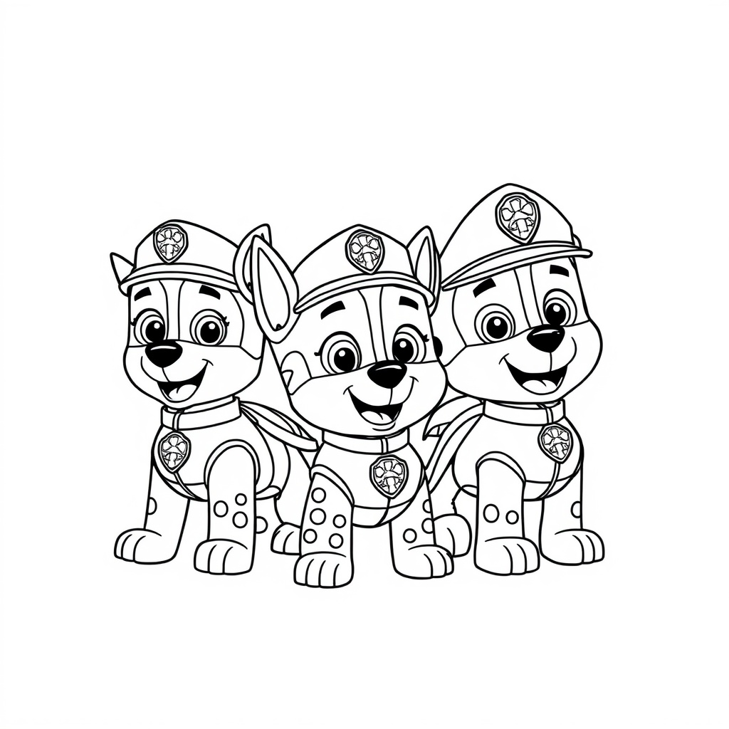 Libro de Colorear de Patrulla de Cachorros