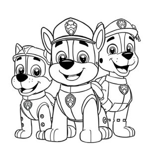 Libro para Colorear de Patrulla de Cachorros