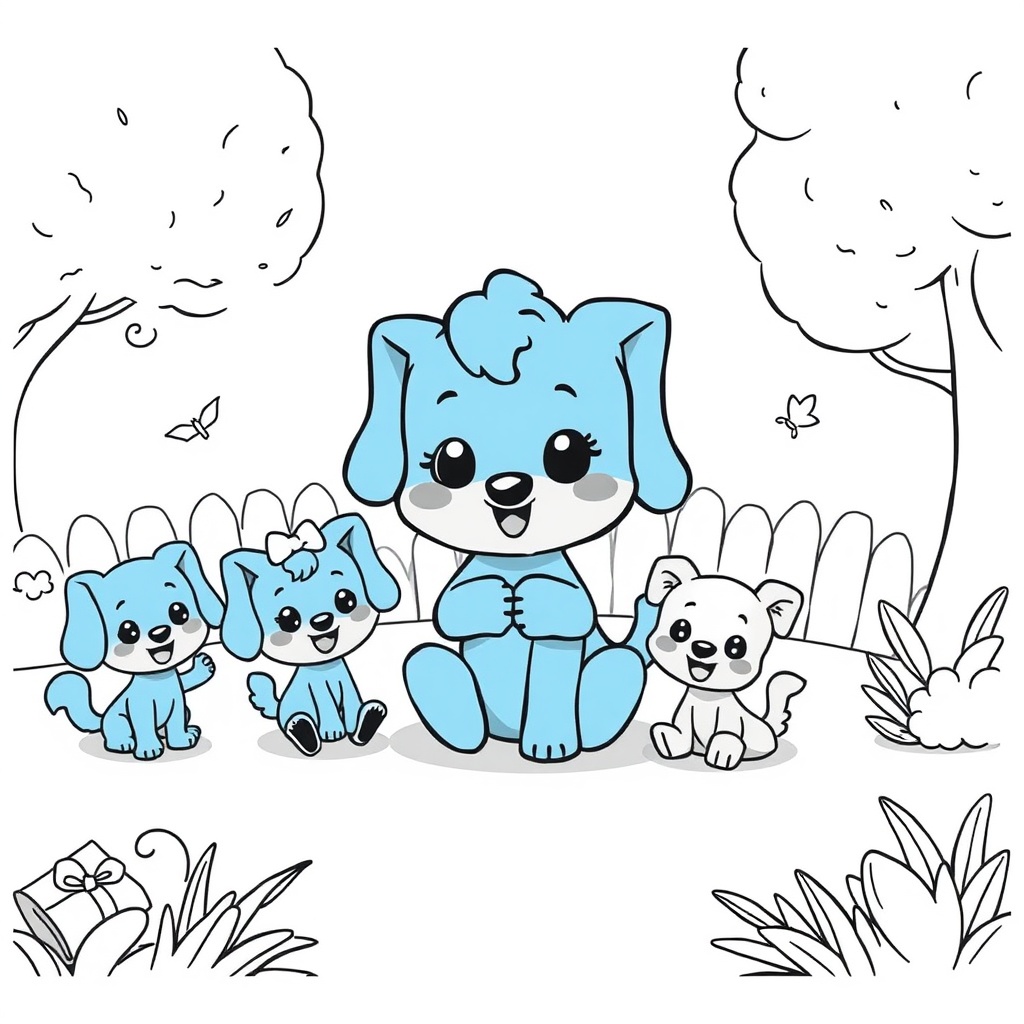 Bluey - Kolorowanka Pełna Przygód