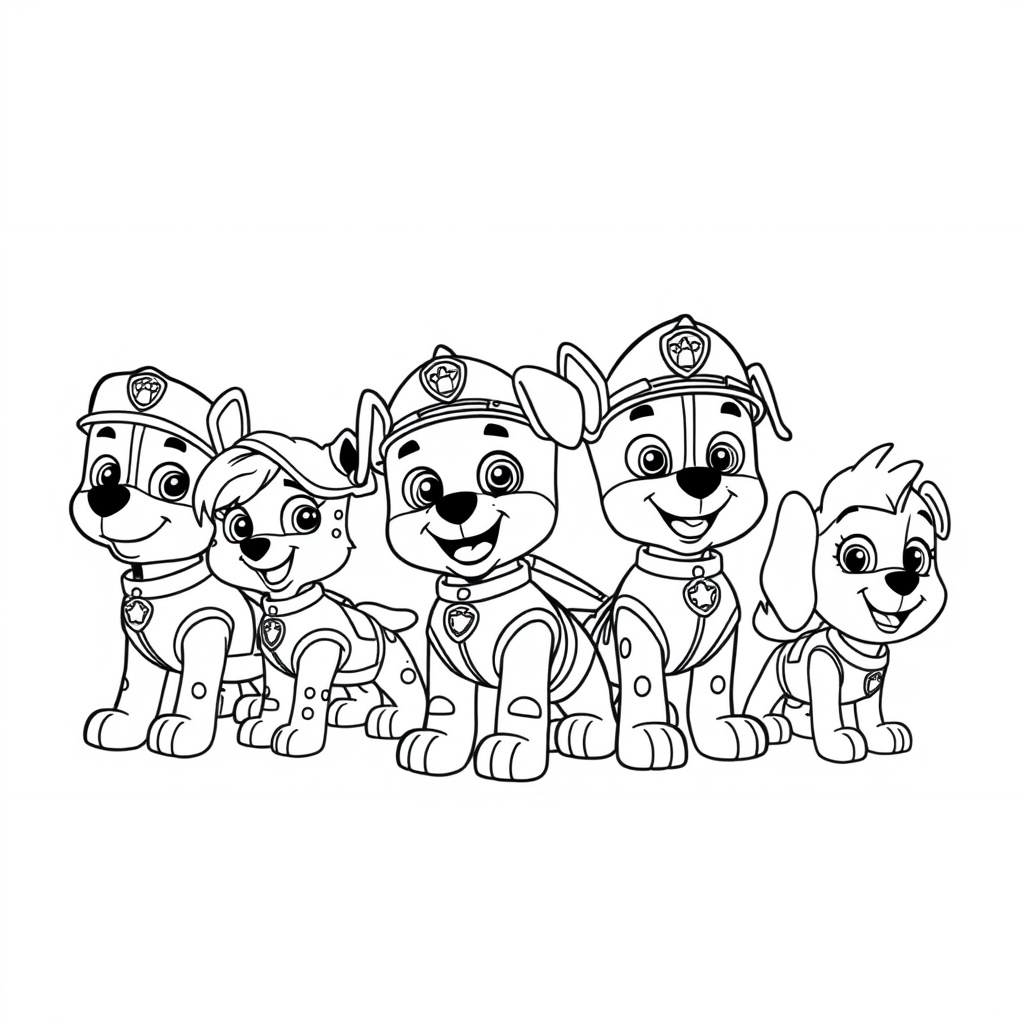 Libro para Colorear de La Patrulla Canina