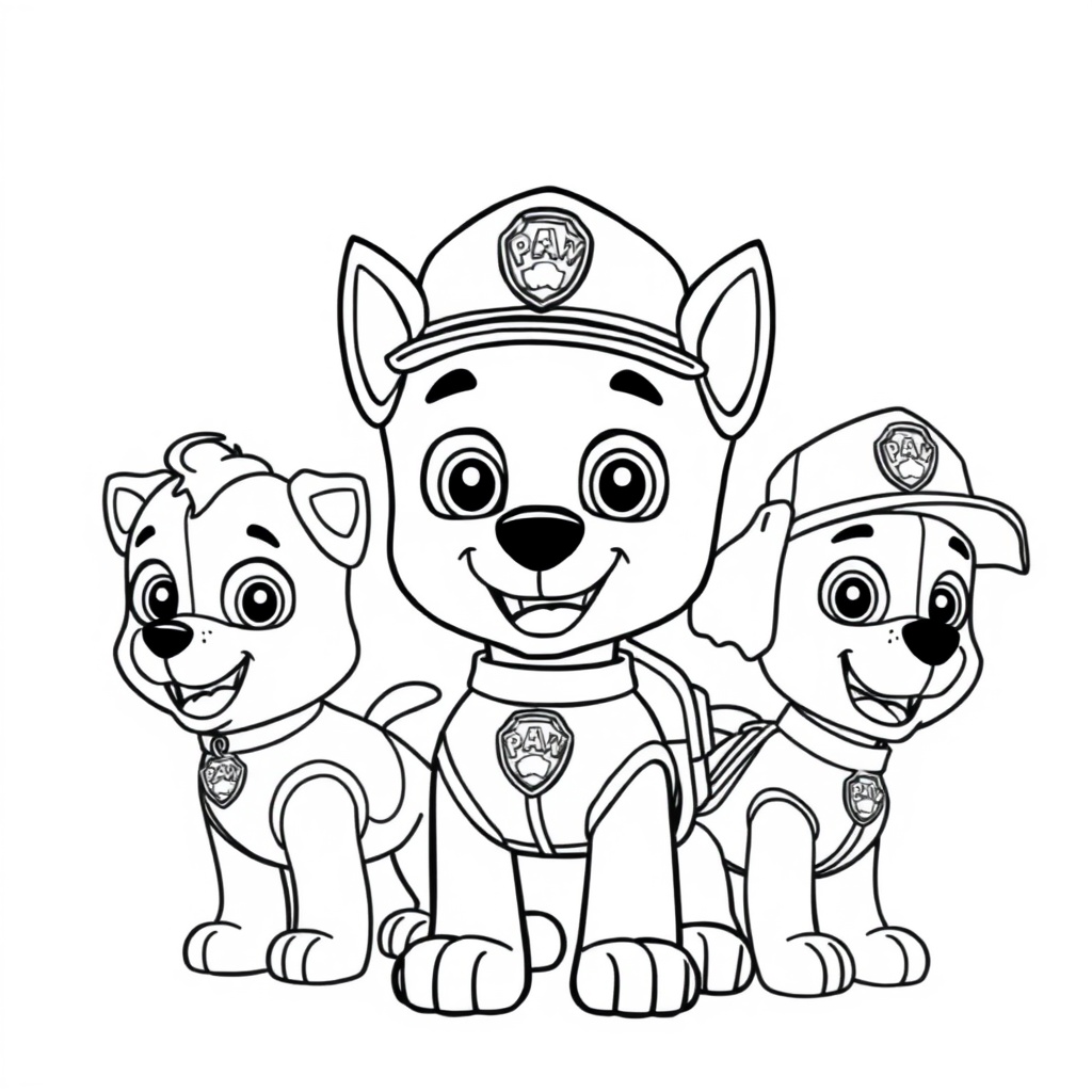 Libro para Colorear: Patrulla de Cachorros
